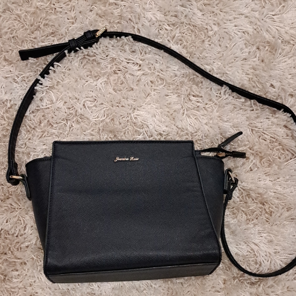 Jewelna Rose Leather Crossbody Bag